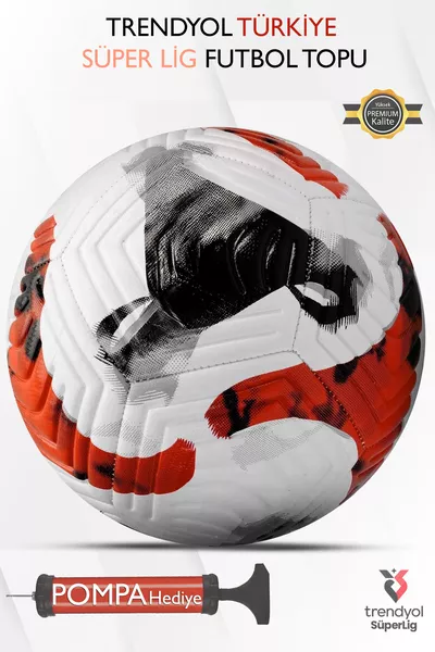 Football  Super League Turkey New Season DURABLE Ball for Turf, Grass, Concrete Surfaces, Sewn Ball