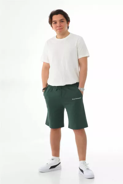Herren Regular Fit Shorts aus % Baumwolle-grün