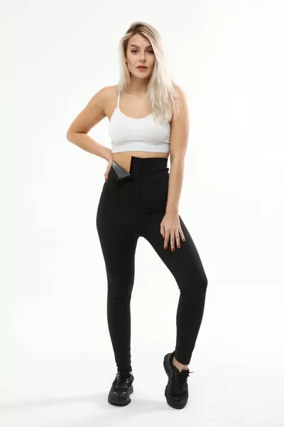 Extra High-Waist Hooked Thermal Leggings