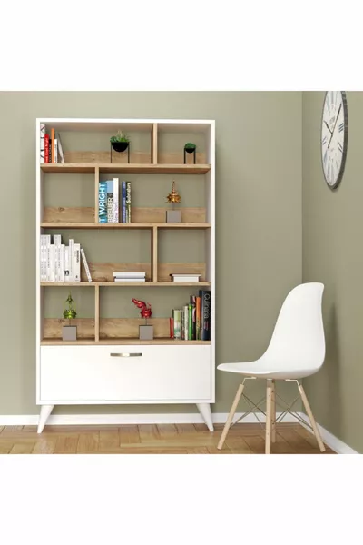 Gold Bookshelf White-Pine - 
