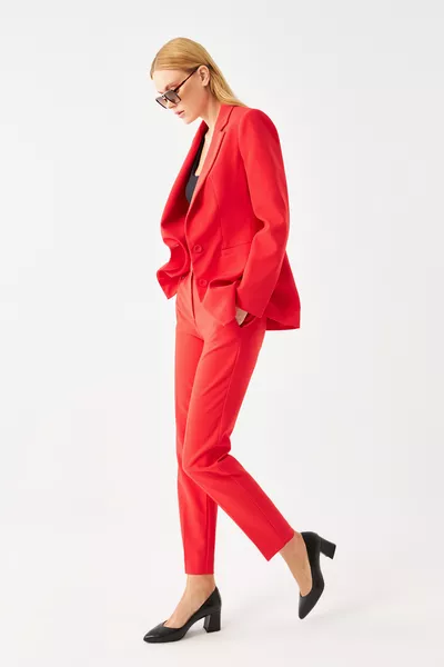 Damen / Mädchen Schwarze spitze Lederschuhe mit mittelhohem Absatz