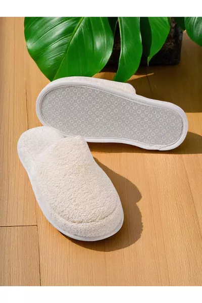 CottonVerse Баня и домашни чехли – % памучна кърпа, нехлъзгащо се дебело ходило, висока абсорбция на вода