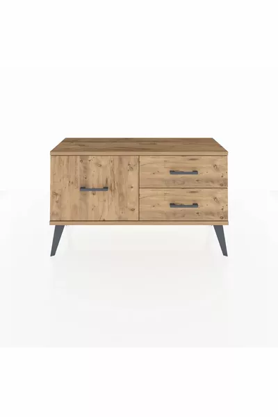 Arges Dresser 3 Drawers Anthracite-Pine