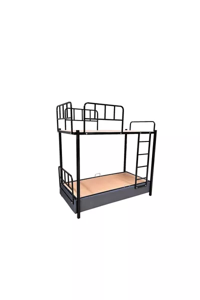 سرير بطابقين مع قاعدة رنبا