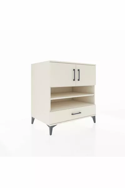 Kronos Şifonyer 4 Raflı Tek Çekmeceli 2 Kapaklı  Aytaşı-Aytaşı