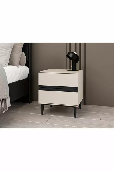 Star Bedside Table 2C Soft - Sandstone