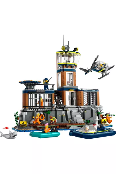 ® جزيرة سجن شرطة المدينة + مجموعة صنع الألعاب الإبداعية للأطفال (P)