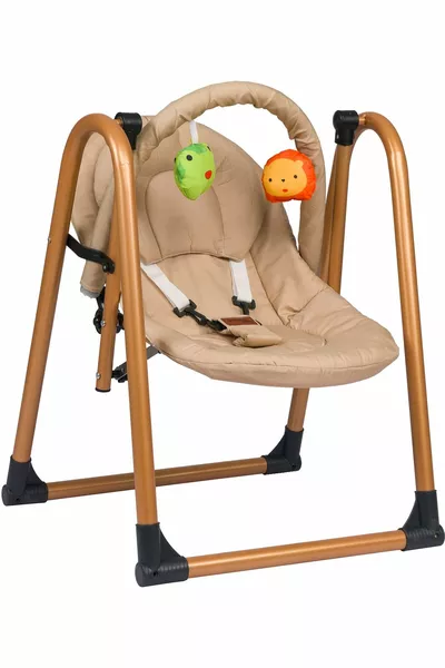 أرجوحة مقعد الأطفال مصممة للأطفال ذوي المغص أرجوحة منزلية ذهبية