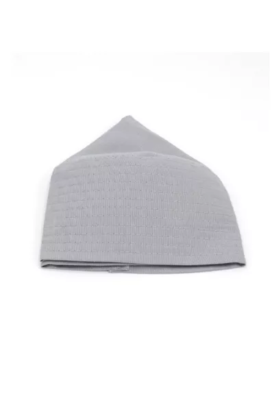 Fabric Prayer Cap Gray