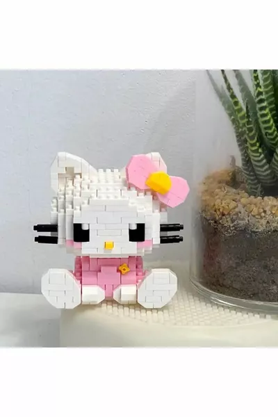 لعبة تركيب هيلو كيتي مكعبات هدية لعبة ليغو