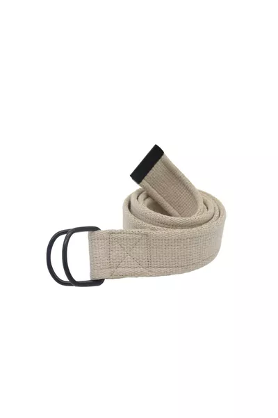 Ceinture unisexe en toile de sport tactique avec boucle D noire, anneau noir, tricotée, couleur beige crème noir gris, lot de 3