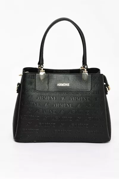 Kadın Çanta Siyah Lazer Baskılı - 