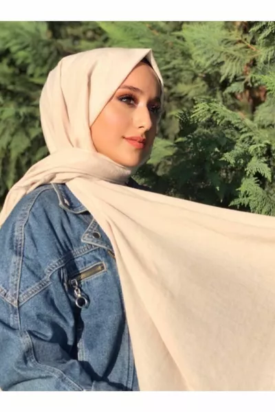 شال كاجز قطن للنساء المحجبات - حجر