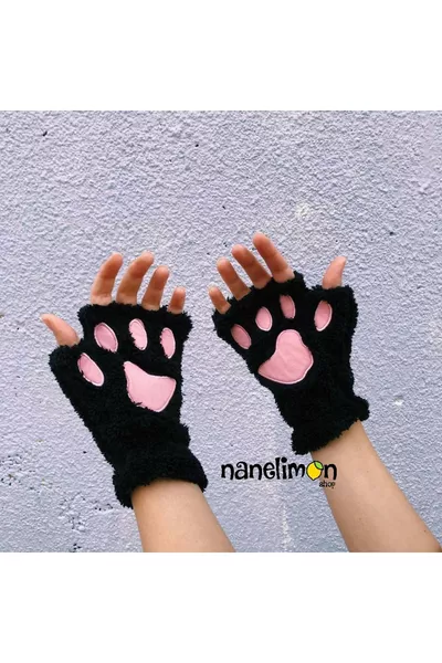 Gants Pattes Doux Noir
