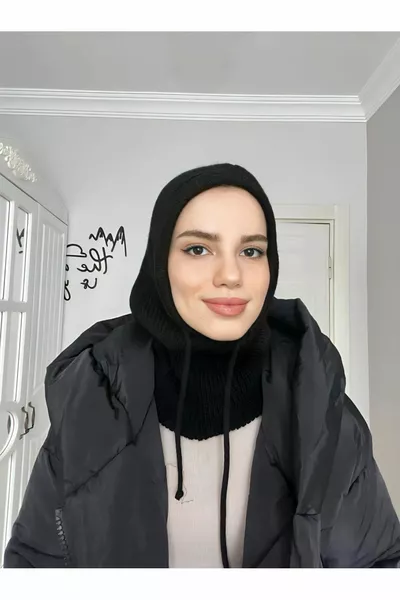 قبعة منسوجة محبوكة بلكالافا | قبعة بغطاء رأس بحبل