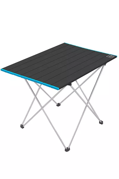 Zusammenklappbarer Aluminium-Camping- und Picknicktisch, Schwarz, Breites Modell, X X cm
