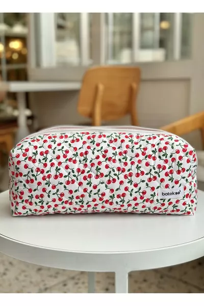 Reiskoffer voor Haarstylingapparaten met Kersenprint - XL-formaat