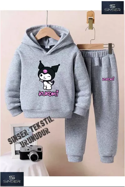 Hooded Kids KUROMI Printed Tracksuit