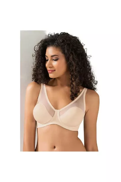 Дамски оформящ тюлен тънък сутиен B-c чаша 