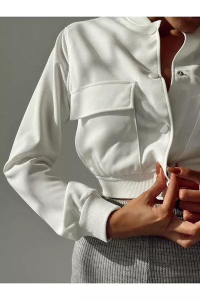 Bomber Jacket with Large Pockets