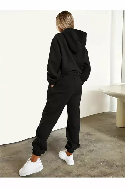 Спортивный костюм большого размера для женщин - худи и джоггеры