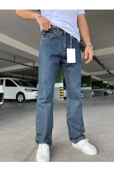 بنطال جينز رجالي واسع ومريح