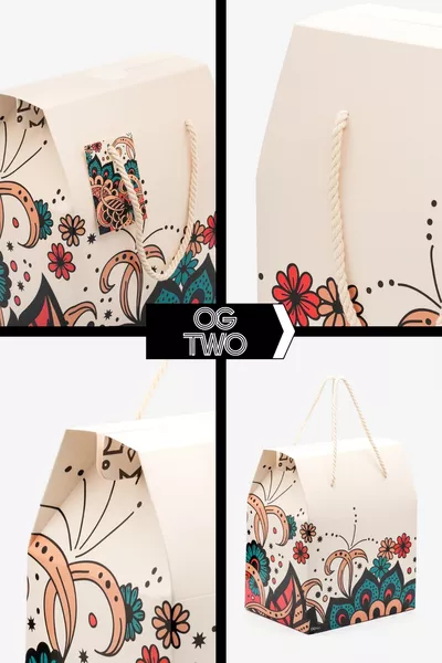 Премиум концептуален дизайнерски подаръчен комплект & чанта Коледен празен подаръчен пакет Подаръчна кутия - см