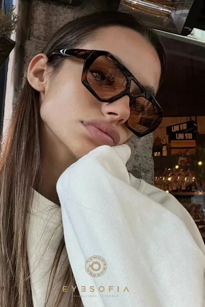 Wuhle Leopard Nude Brown Unisex Sunglasses