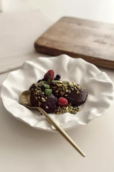 4lü cm Mat Seramik Kırışık Tasarım Handmade Pasta Yemek Sunum Tabağı Tatlı Kahvaltı Tabağı Seti