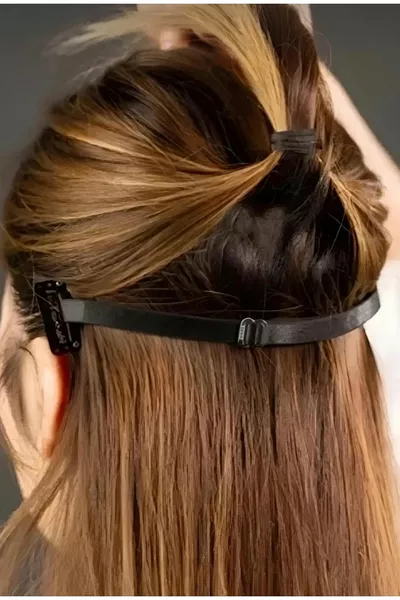 Pince à cheveux lifting visage botox femme couleur noire