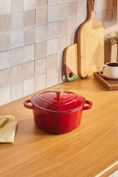 Casserole émaillée Love Demir Döküm rouge 1,9 L