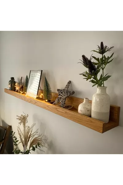 Деревянная рамочная полка, одиночная деревянная полка 