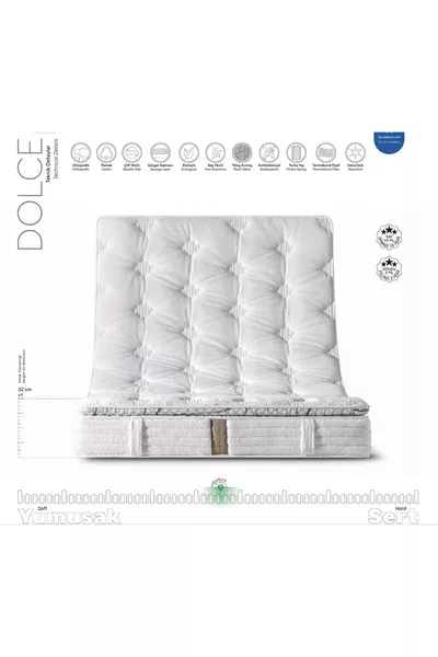 DOLCE – Five-Zone Pocket Spring Mattress with cm Plush Fabric