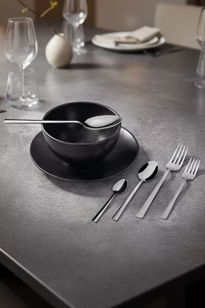 Комплект прибори за 6 души Kayern,  части, семпли вилици и лъжици