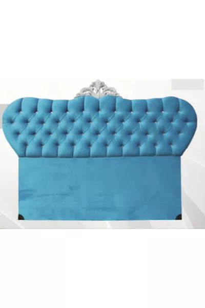 Tête Alc Modèle Avant-garde cm Baby Face Tissu Moderne Matelassé Couleur Bleu Fait Main