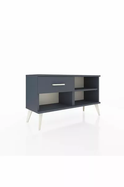 Arges Şifonyer Tek Raflı Tek Çekmeceli  Antrasit-Antrasit