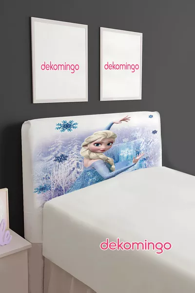 Meisjesdekbedovertrek Frozen-print voor een eenpersoonsbed