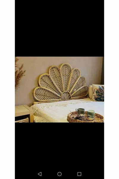 Изголовье кровати из бамбука