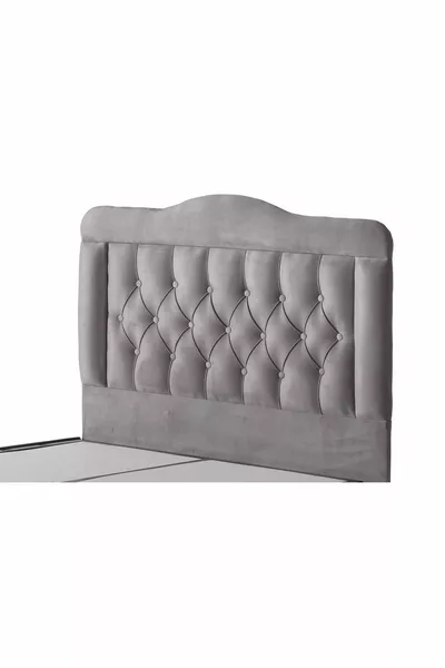 Testata in tessuto grigio di lusso Vogue singola cm