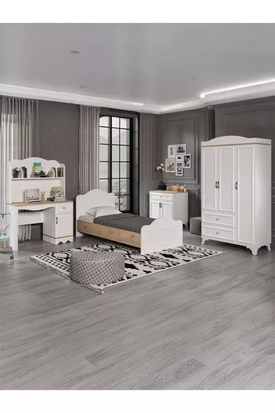 % MDF Alessa Youth Room Oak  cm