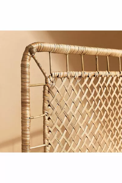 Yatak başı, rattan, el yapımı