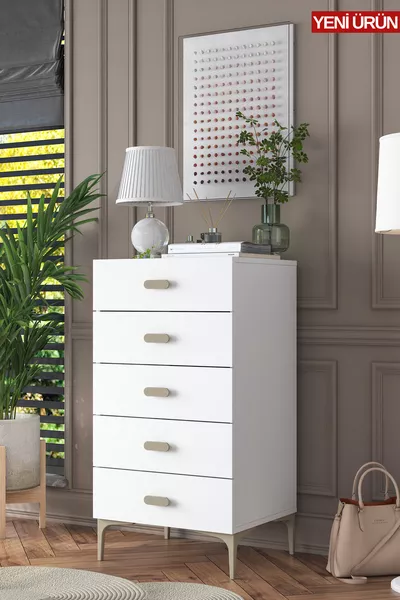 Rani Dresser 5-Drawer Bedroom Baby Room White