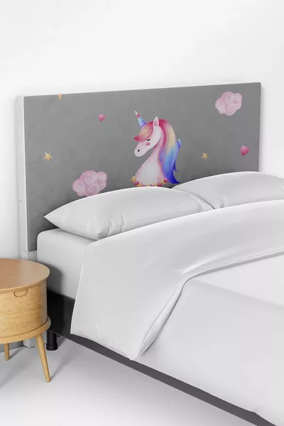 Pegasus Pattern Kids' Room Bed Base Headboard Cover