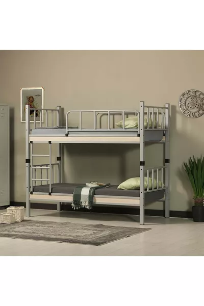 Yurt Молодежная детская комната Металлическая двухъярусная и односпальная кровать