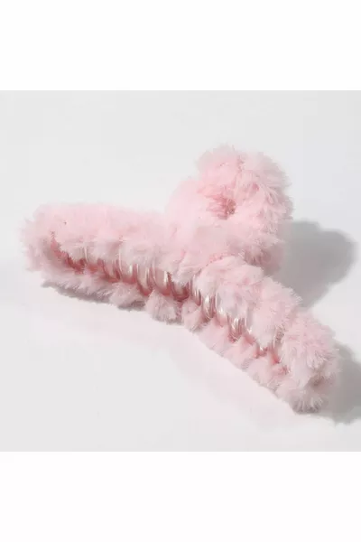 مشبك شعر كبير من القطيفة