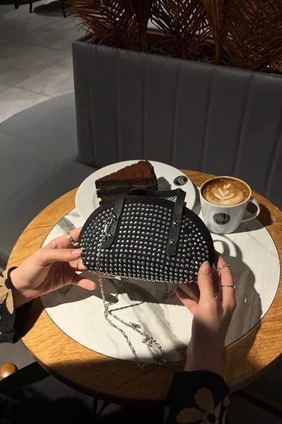 Borsa a Tracolla Donna Media con Pietre