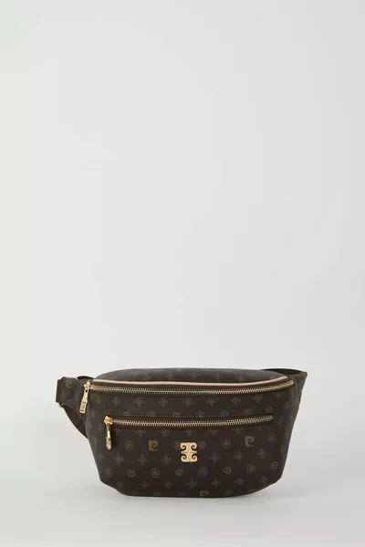 Coffee Monogram Women's Waist Bag 