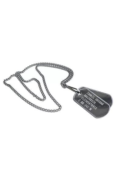 Tessera Militare - Incisione Laser - Army Dog tag