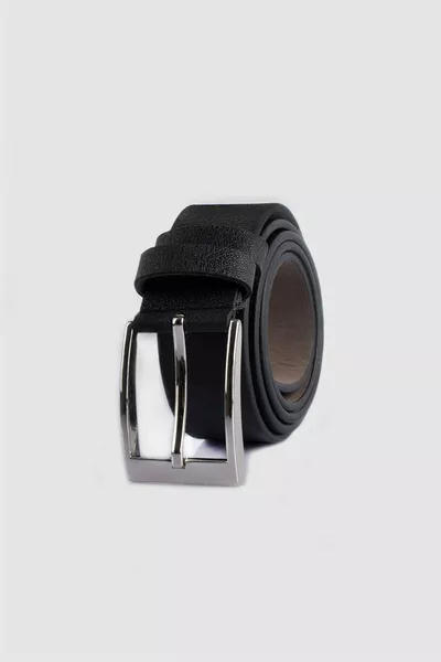 Men's 3.5 cm Classic Black Belt