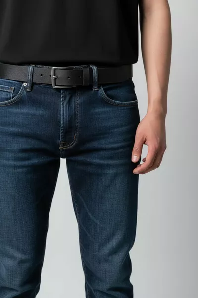 حزام رجالي بعرض 4 سم مناسب للجلد الصناعي والجينز والقماش الكانفاس